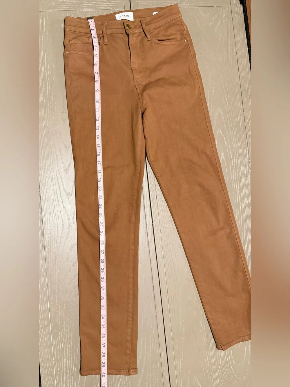 Frame Le Sylvie Slender Western Coastal Cowgirl Brown Jeans Women's Size 28 - Picture 4 of 12